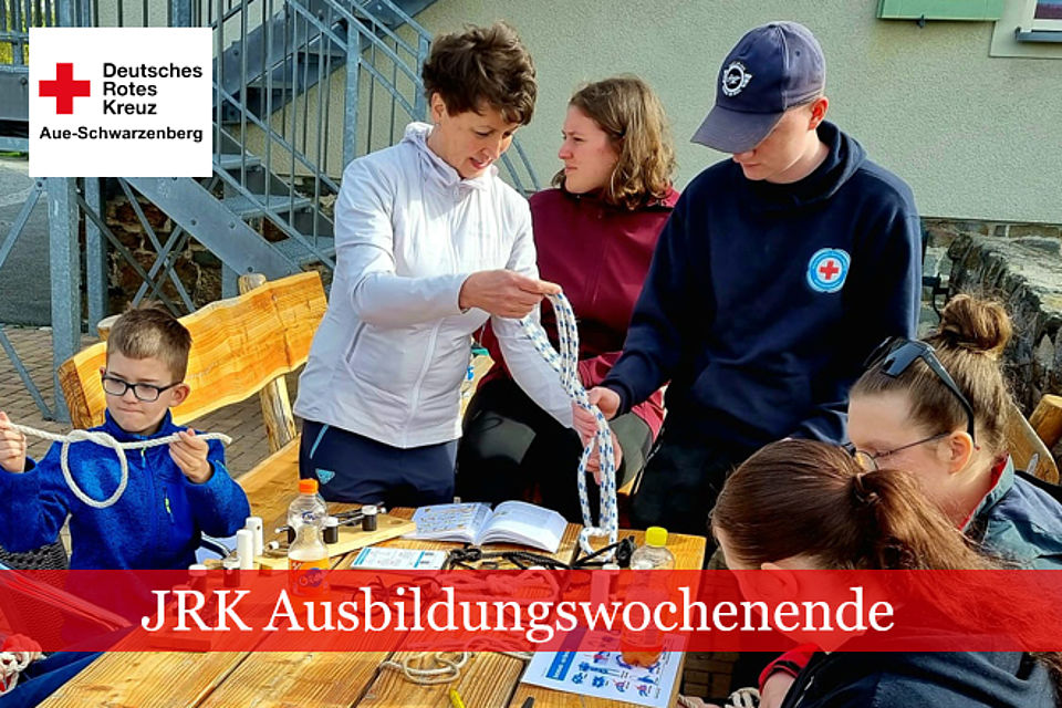 Impressionen JRK Ausbildungswochenende - Knotenkunde