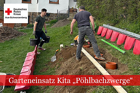 Garteneinsatz in DRK Kita Pöhla